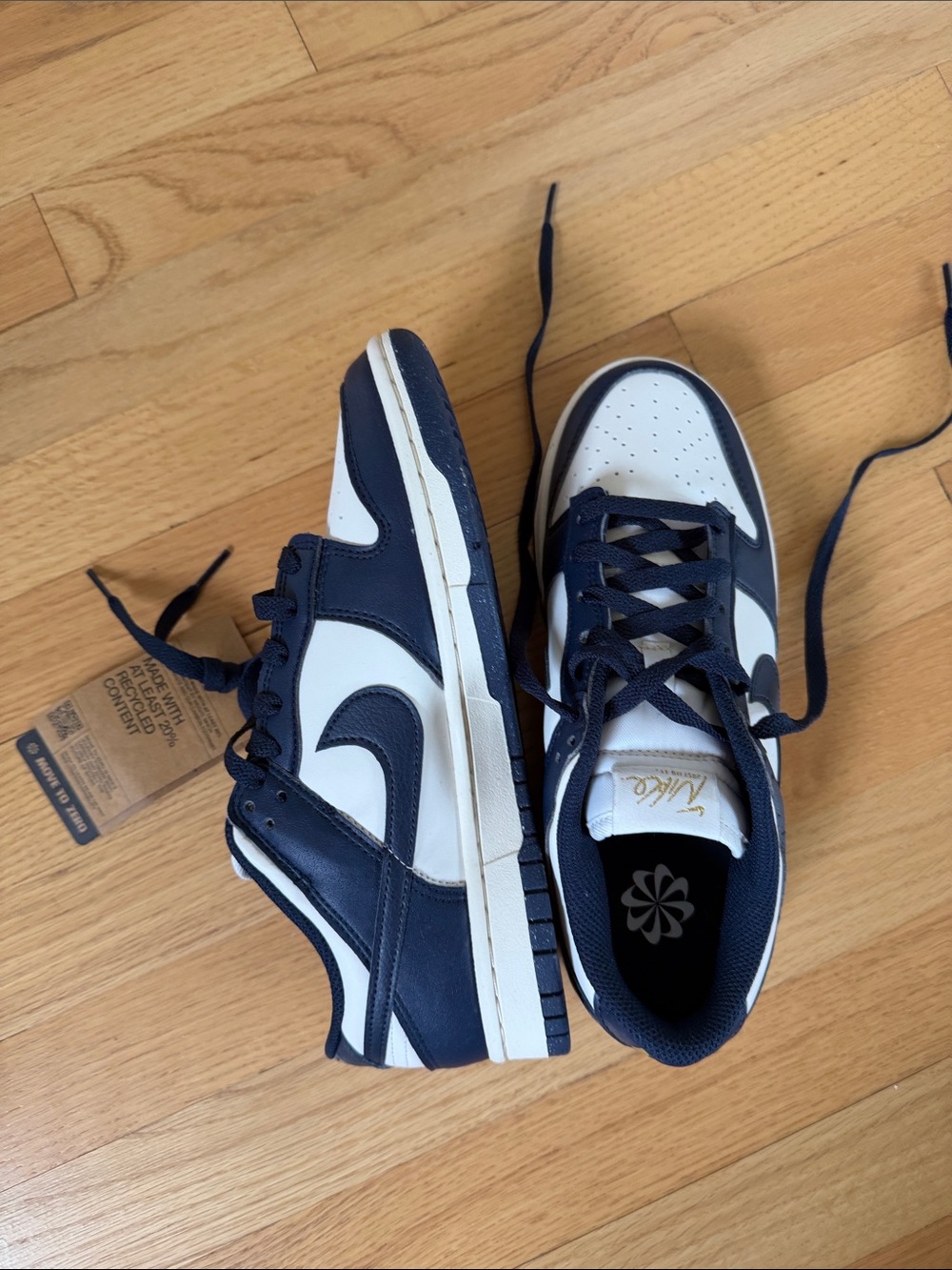 Nike Dunk Low Navy and White Sneakers